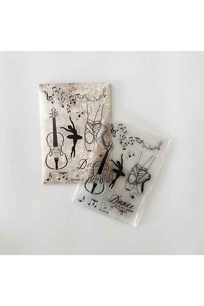 Onwize 'Dark Academia' - 80X110Mm Silicone Transparent Stamp