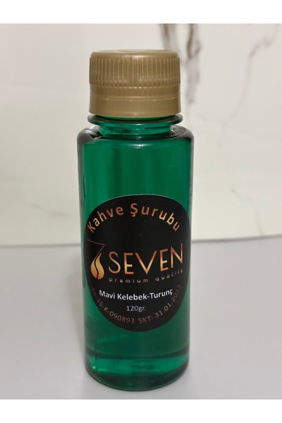 SEVEN7 Mini Kokteyl Şurup Mavikelebek-turunç 120ml Özel Şişe