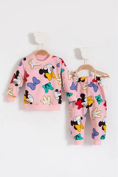 FURKYY Mcky Printed Two Thread Seasonal Bottom Top Set