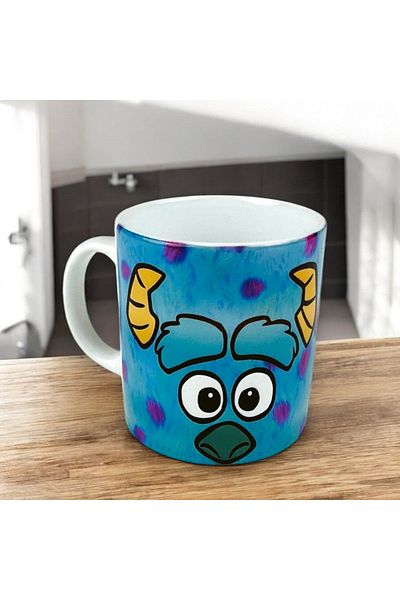 Touz Moda كوب بورسلين مطبوع بالكامل من Very Kind Cute Monsters