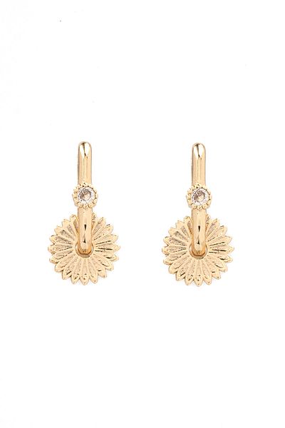 Bijuty Zircon Stone Gold Color Migrant Earrings