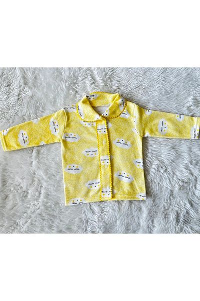 bebboo Yellow Cloudy Baby Girl and Boy Set with Snap Fasteners