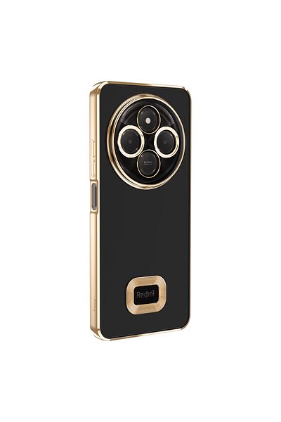 zore Redmi 14C 4G Case Camera Protected Logo Displaying Zore Omega Cover - Gold
