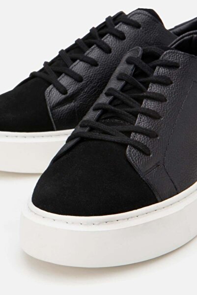 Yaya by Hotiç Hakiki Deri Siyah Erkek Günlük Ayakkabı