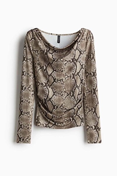 H&M Draped jersey top