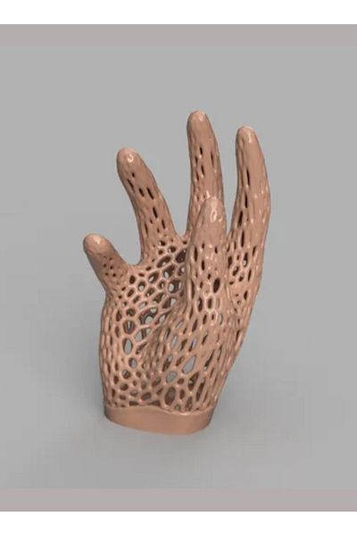 3D Brothers Voronoi Hand - Artistic Modern Decor Piece