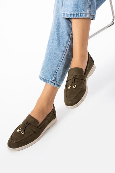 Bayramoğlu women's daily comfortable suede shoes