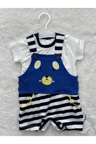 Necix's Bear Embroidered Salopet Suit