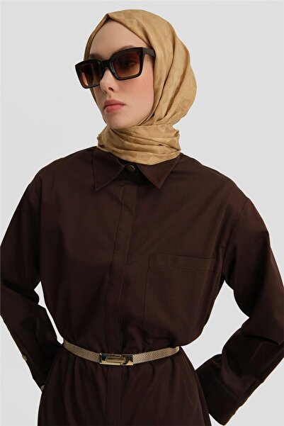 Armine Varak Baskılı Tunik 25y4601 Kahverengi