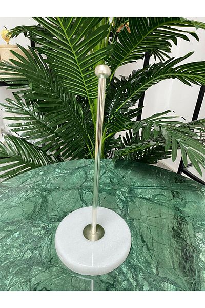 7SEPCOLLECTİON Natural Marble Patterned Paper Towel Holder