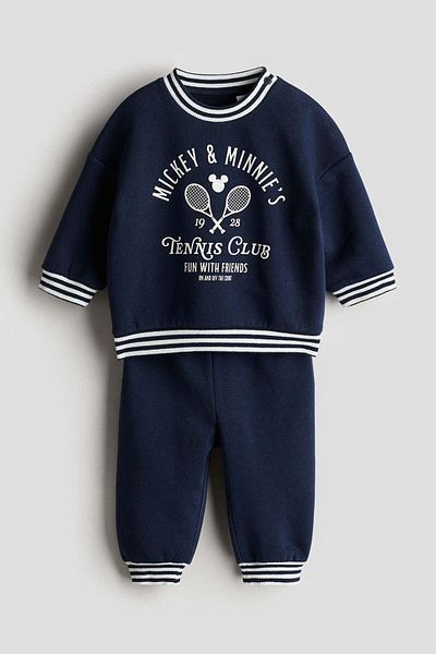 H&M طقم سويت شيرت مكون من قطعتين