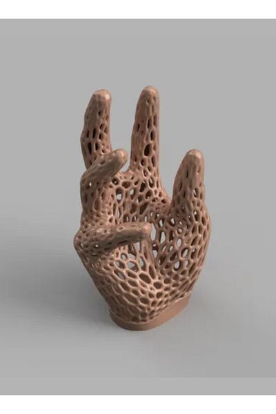 3D Brothers Voronoi Hand - Artistic Modern Decor Piece