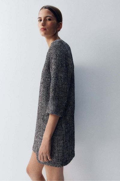 H&M A-line bouclé dress