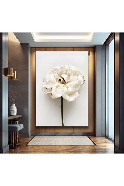 EMYA HOME Ζωγραφική σε καμβά λευκό τριαντάφυλλο