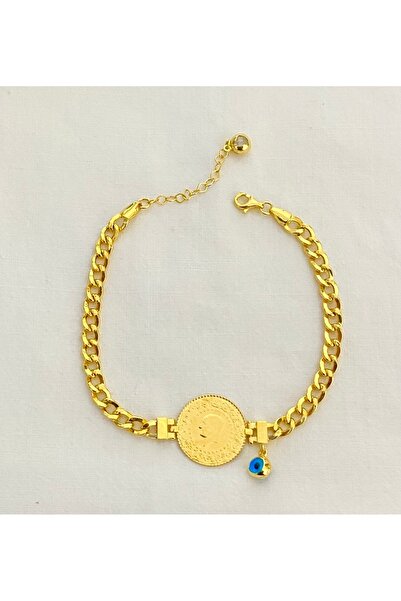 Lora Kuyumculuk Gurmet Zincirli 22 Ayar Çeyrekli Bileklik