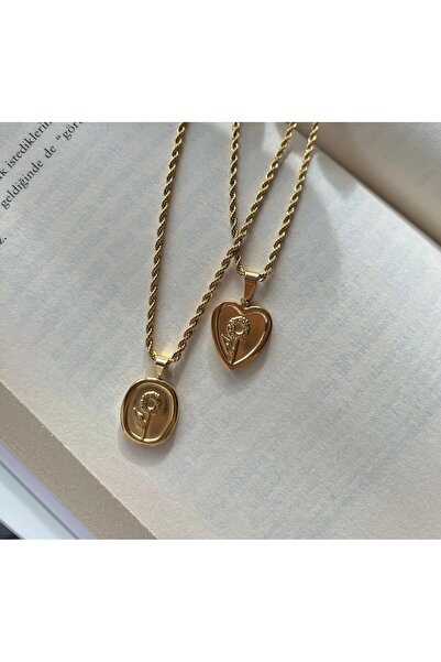 SHINELUC فولاذ |   اوجير سلسلة القلب قلادة لوحة