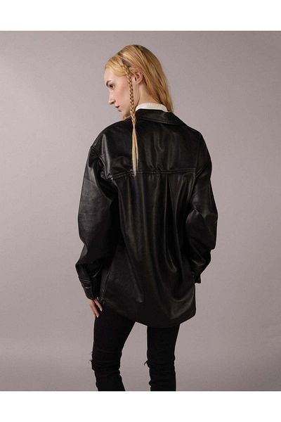 AMERICAN EAGLE AE Vegan Leather Shacket