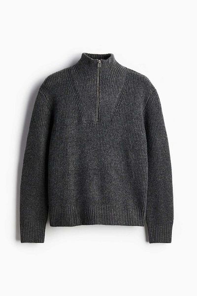H&M Regular Fit Zip-top Jumper