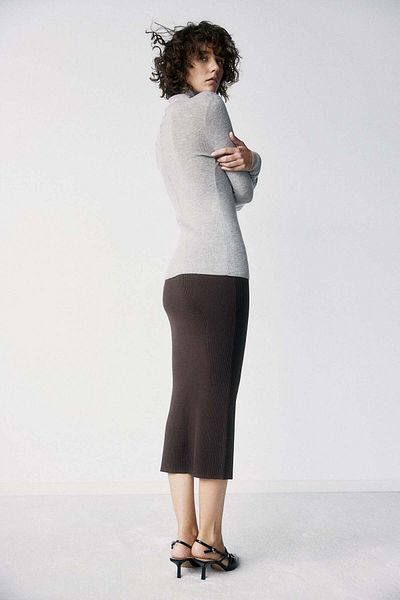 H&M Rib-knit pencil skirt