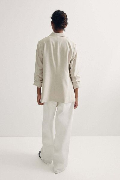 H&M Gathered-sleeve blazer