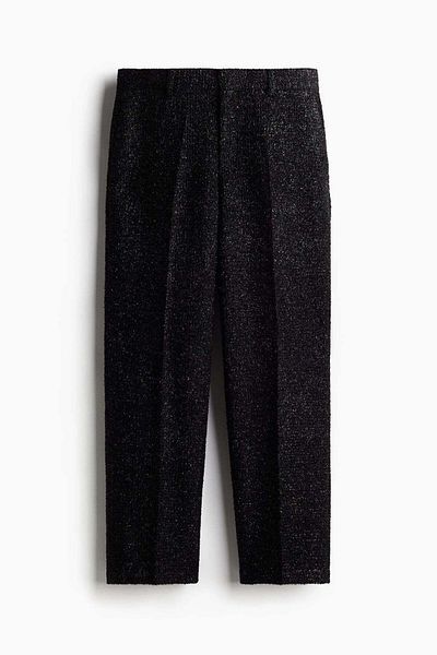 H&M Relaxed Fit Glittery tailored trousers