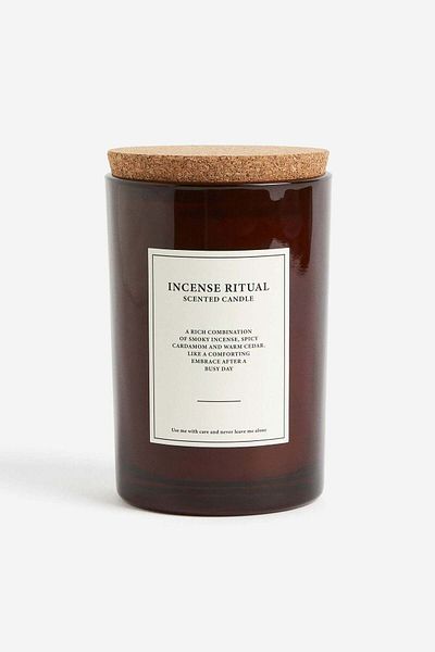 H&M Large cork-lid scented candle