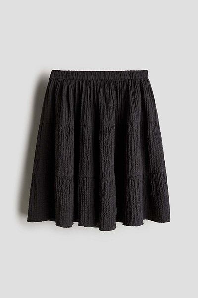 H&M Tiered seersucker skirt