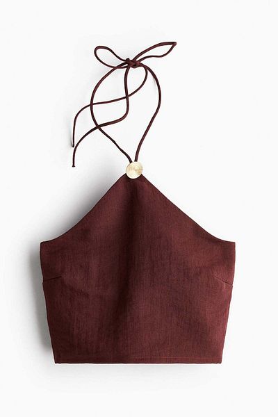 H&M Halterneck cropped top
