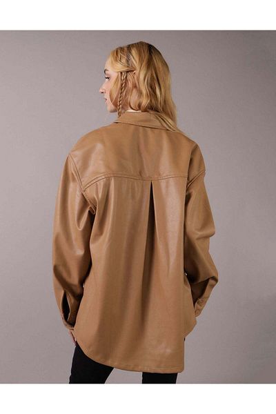 AMERICAN EAGLE AE Vegan Leather Shacket