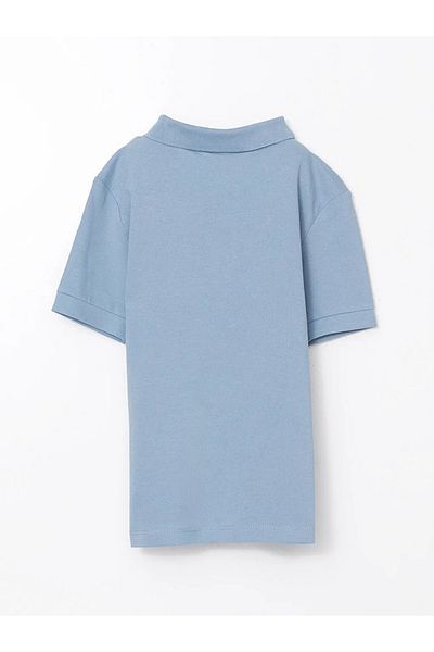 LC Waikiki Tricou pentru băieți cu guler polo albastru LCW Kids