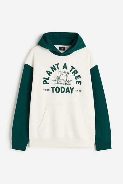 H&M Relaxed Fit Printed hoodie