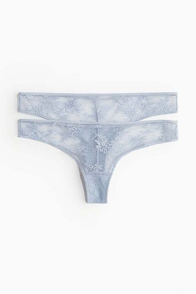 H&M 2-pack lace Brazilian briefs