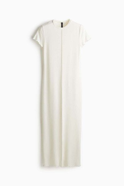 H&M Overlock-detail bodycon dress