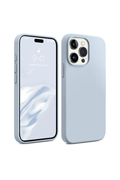 Marselit iphone 12 ProMax Uyumlu Premium Lansman Liquid Silikon Kılıf İçi Kad...