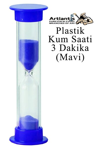 Artlantis Renkli Kum Saati 1 Adet Mini Küçük Kum Saat 3 Dakika 8 cm Kum Zaman...