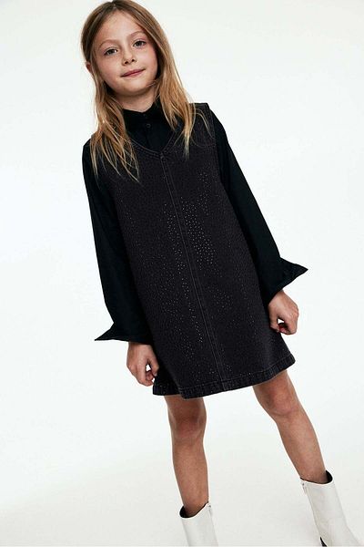 H&M Embellished denim dress