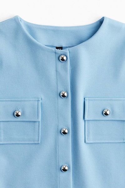 H&M Waffled jersey top