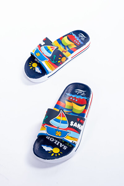 DRY WOOD Çocuk Kaymaz Taban Renkli Terlik, Çocuk Havuz Terliği, Çocuk Terlik, Bebek Terliği