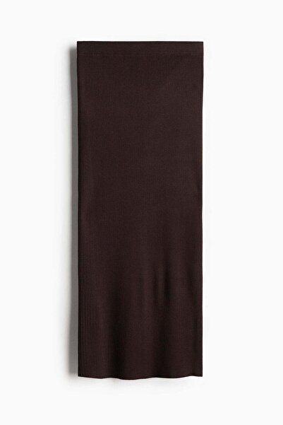 H&M تنورة قلم رصاص محبوكة