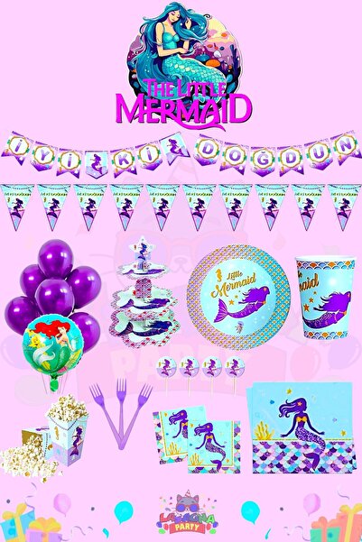 LASAGNA STORE Σετ για πάρτι γενεθλίων Mermaid Ultra Luxury για 16 άτομα