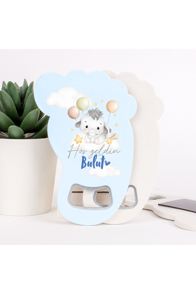 MagnesyaGift 30 Adet, Ayak Izi Kapak Açacak Magnet, Kız / Erkek Bebek Magnet