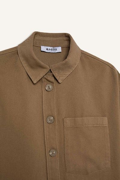 DeFacto Basic Relax Fit Gabardine-Tunika-Shirt – lange Ärmel A6474AX25SP