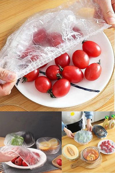 FBZhome 100 Pcs Practical Freshness Preserving Pot and Plate Cap| Multi-Purpose Cover Food Cap
