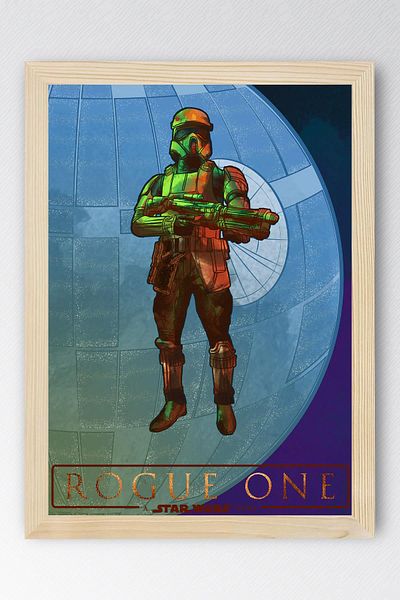Saturn Pictură cu zece cadru Star Wars Rogue - Pictură poster Space Wars Fim