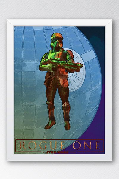 Saturn Pictură cu zece cadru Star Wars Rogue - Pictură poster Space Wars Fim