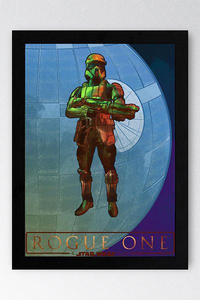 Saturn Pictură cu zece cadru Star Wars Rogue - Pictură poster Space Wars Fim