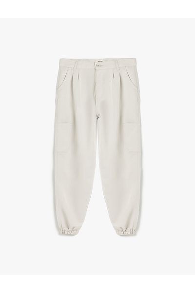 Koton Modal Blended Jogger Pants with Pocket Detail