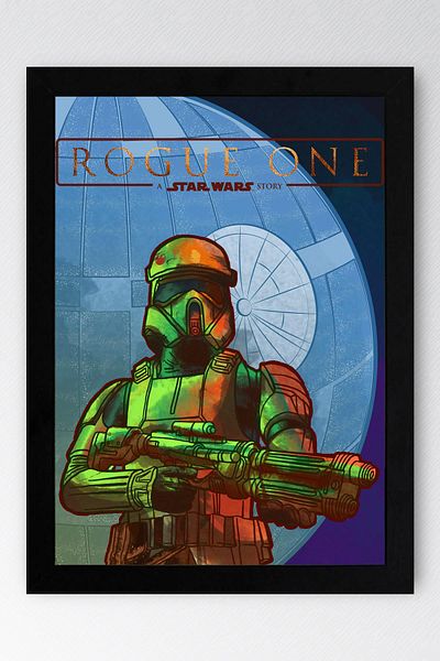 Saturn Pictură cu zece cadru Star Wars Rogue - Pictură poster Space Wars Fim