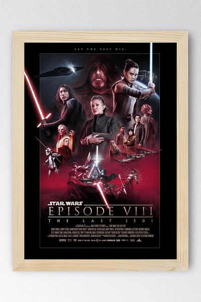Saturn Pictură înrămată Star Wars - Pictură poster Space Wars Fim