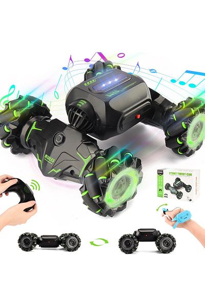 fulina Remote Control Car, RC Stunt Car with Gesture Remote Control, 2.4GHz 4WD 360°Rotation